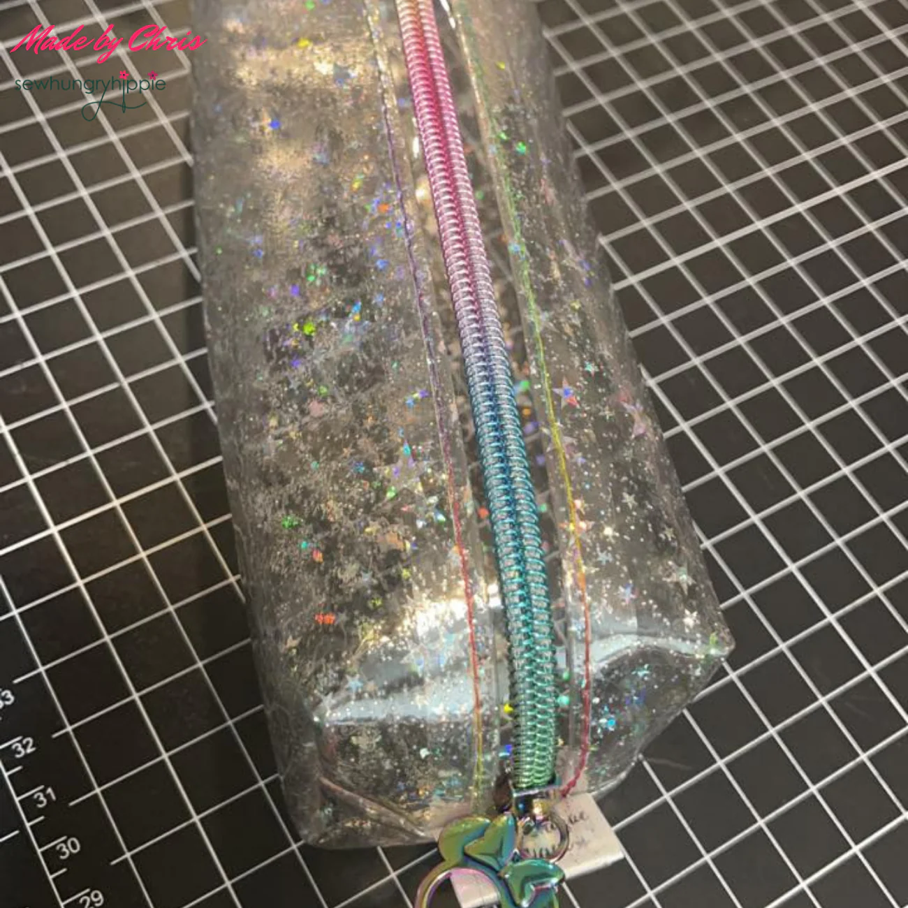 Clear Glitter Stars Vinyl 18" x 56" - Image 6