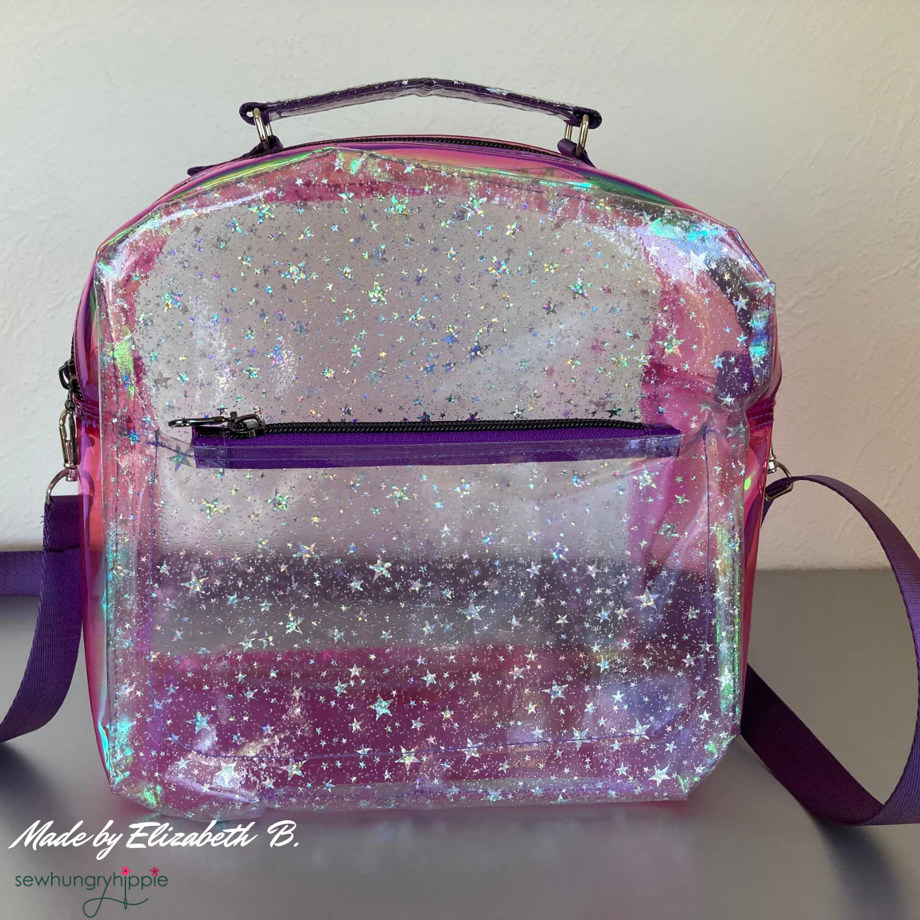Clear Glitter Stars Vinyl 18" x 56" - Image 7