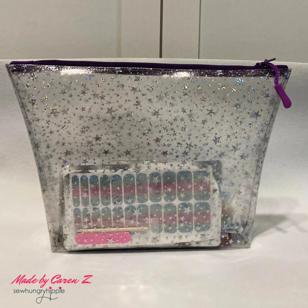 Clear Glitter Stars Vinyl 18" x 56" - Image 8